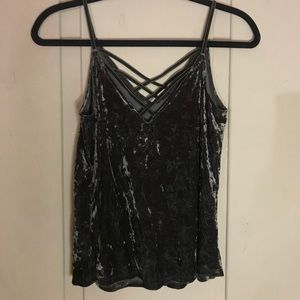 AE STRAPPY VELVET TANK